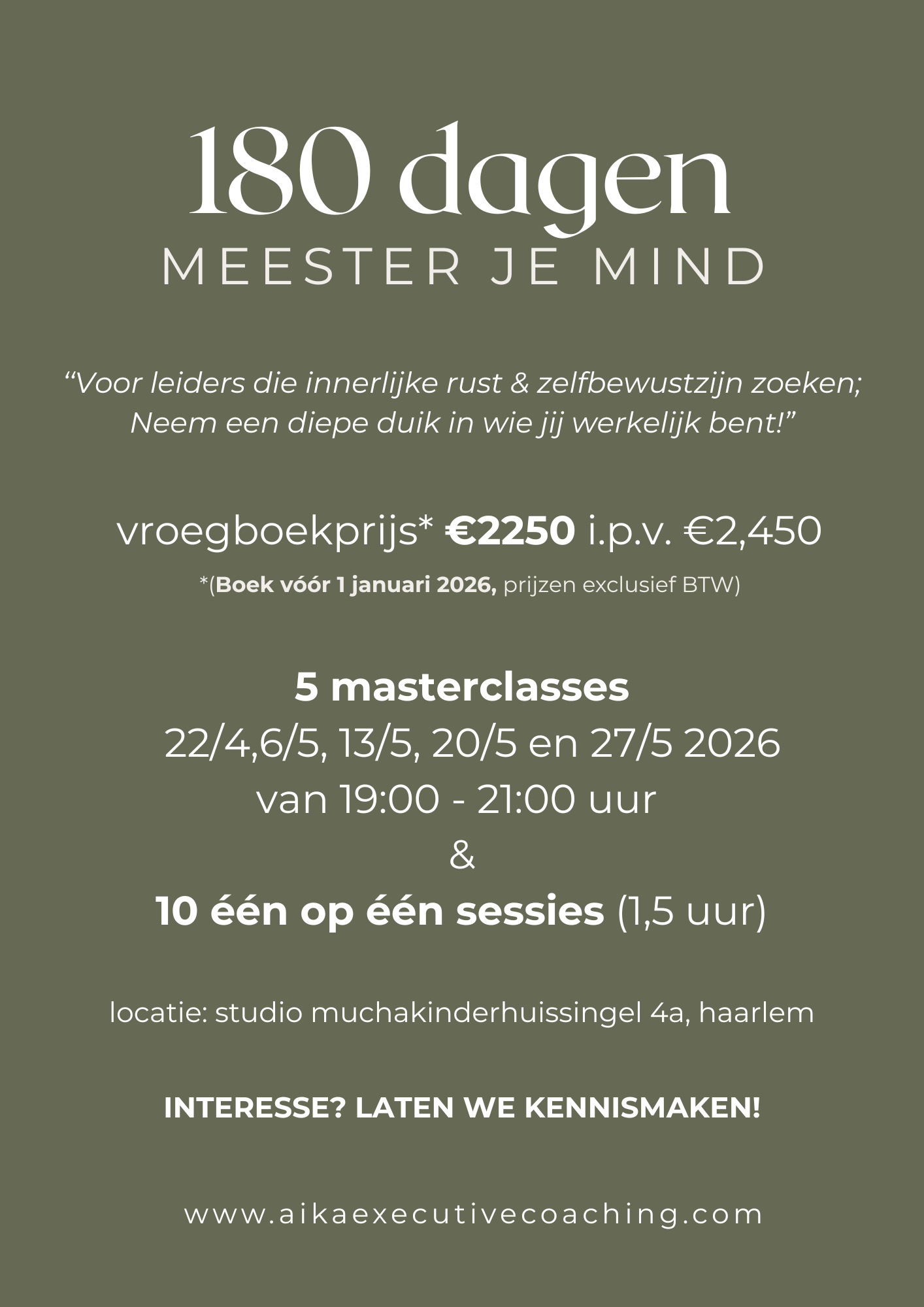 Meester Je Mind Immersion Program